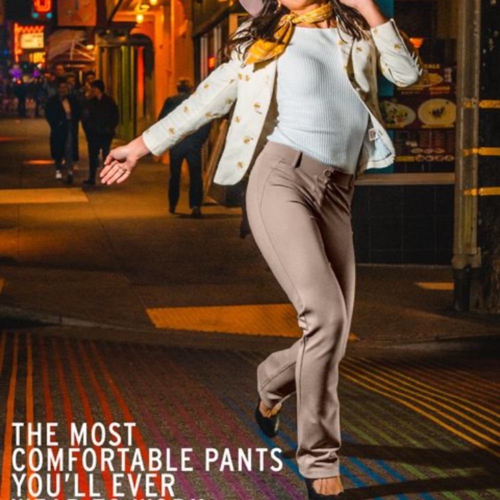 NWT Betabrand khaki twill dress pants